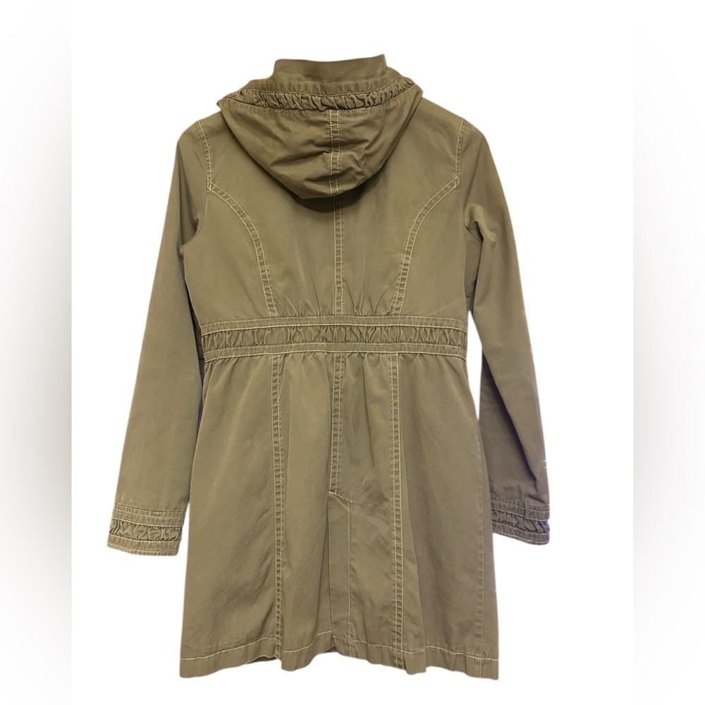 ANTHROPOLOGIE TULLE Olive Green Utility Hooded Jacket - Picture 2 of 14
